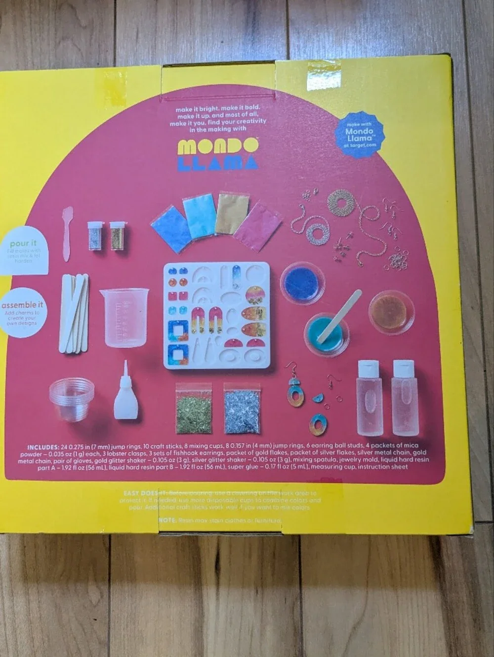 Mondo Llama Resin Jewelry Making Kit w/ Everything Included for Ages 8 & Up